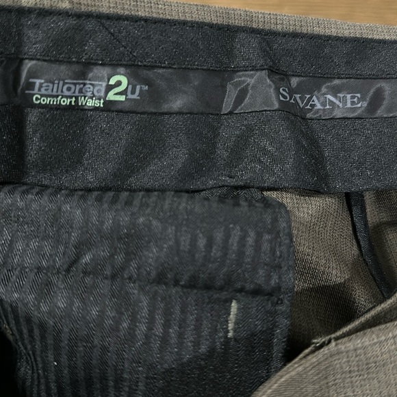 Savane Vintage Tailored 2 U Comfort Waist Men’s Trouser Work Pleated Pants 40/32 - Picture 10 of 16